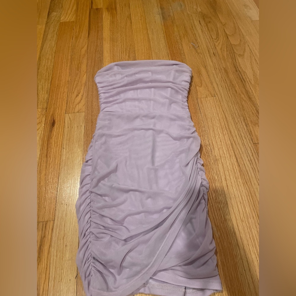 Sexy Strapless Mesh Bodycon Corset Dress